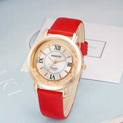 Liquid Sand Watch, Diamond Quartz Watch, Waterproof Leather Strap - August Bloom