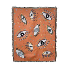 Bohemian Outdoor Blanket for Picnic and Camping Mask (Orange) 130x160