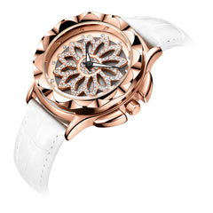 MEGIR Women's Fashion Quartz Watch with Crystal Dial - August Bloom