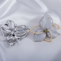 Petal and Leaf Statement Earrings