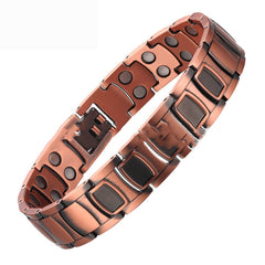 Retro Red Copper Magnet Energy Bracelet
