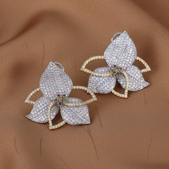 Petal and Leaf Statement Earrings