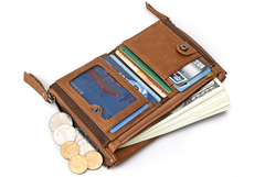 RFID-Blocking Genuine Leather Wallet for Men