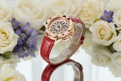 MEGIR Women's Fashion Quartz Watch with Crystal Dial