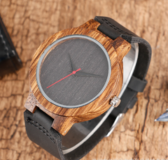 Men's Bamboo Wood Quartz Watch