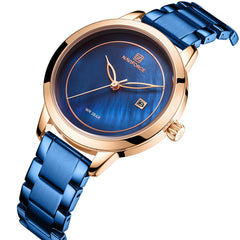 Ladies' Quartz Watch with Business Calendar Accessory - August Bloom