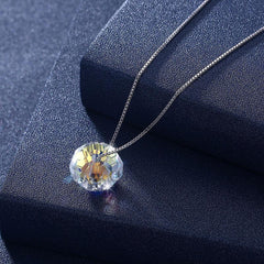 Swarovski Crystal Necklace in 925 Sterling Silver - August Bloom