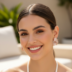 Petal and Leaf Statement Earrings