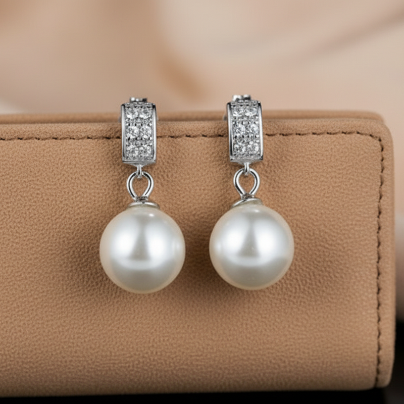 Shell Pearl Earrings, Elegant Jewellery Accessory