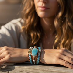 Natural Stone Handwoven Bracelet