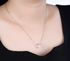 Swarovski Crystal Necklace in 925 Sterling Silver