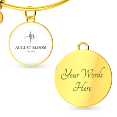 Luxury Circle Bangle - August Bloom