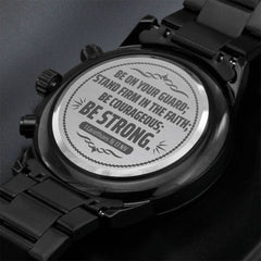 Be on Your Guard (1 Corinthians 16:13 NIV) – Men's Watch - August Bloom