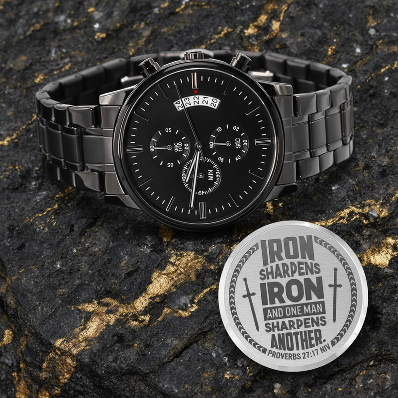 Iron Sharpens Iron (Proverbs 27:17) – Men's Watch