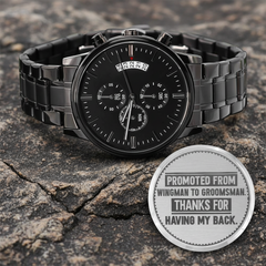 Groomsman Promoted From Wingman to Groomsman – Men's Watch