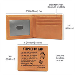 To My Stepdad Gift of Life – Leather Wallet - August Bloom