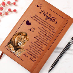 To My Daughter Your Crown – Leather Journal - August Bloom