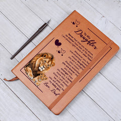 To My Daughter Your Crown – Leather Journal - August Bloom