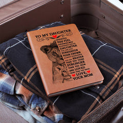To My Daughter Lion Crown – Vegan Leather Journal - August Bloom