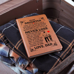 To My Daughter Promise – Leather Journal - August Bloom