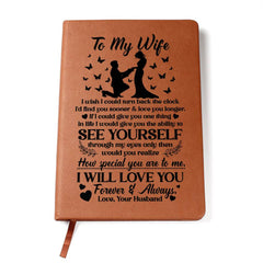 To My Wife Sooner – Leather Journal - August Bloom