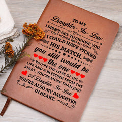 To My Daughter-in-Law Honor – Leather Journal - August Bloom