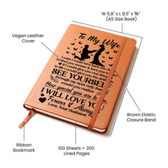 To My Wife Sooner – Leather Journal - August Bloom