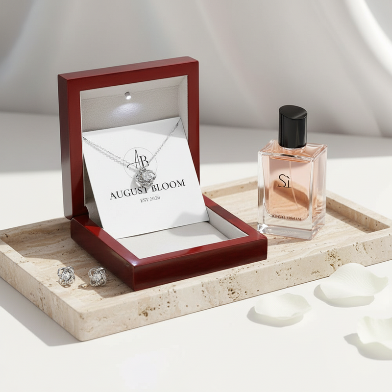 Love Knot Earring & Necklace Set