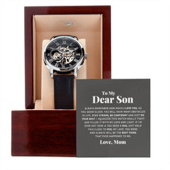 To My Dear Son Always Remember I Love You – Openwork Watch - August Bloom
