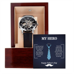 My Hero Dad - Openwork Watch - August Bloom