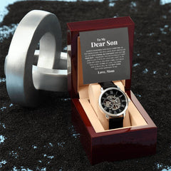 To My Dear Son Always Remember I Love You – Openwork Watch - August Bloom