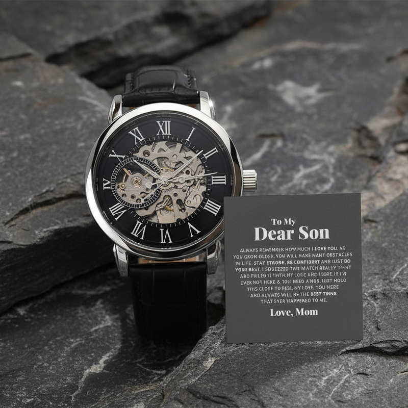 To My Dear Son Always Remember I Love You – Openwork Watch