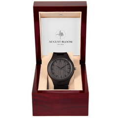 Men's Wooden Watch Mahogany Style Luxury Box