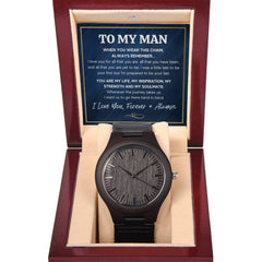 To My Man Inspiration – Wooden Watch - August Bloom