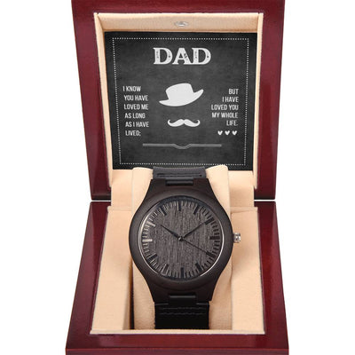 Dad's Love - Wooden Watch - August Bloom