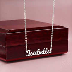 Classic Style Name Necklace - August Bloom