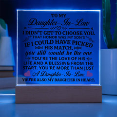 To My Daughter-in-Law Honor – Acrylic Square - August Bloom