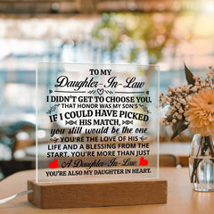 To My Daughter-in-Law Honor – Acrylic Square - August Bloom