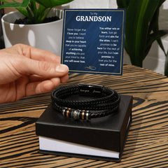 Never Forget Love You Forever (To My Grandson) – Bracelet - August Bloom