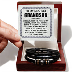 Pages of My Life Love You Forever (To My Grandson) – Bracelet - August Bloom