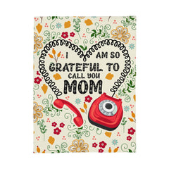 I Am So Grateful – Coral Fleece Blanket - August Bloom