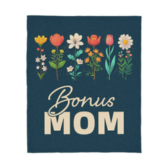 Bonus Mom – Jersey Fleece Blanket - August Bloom