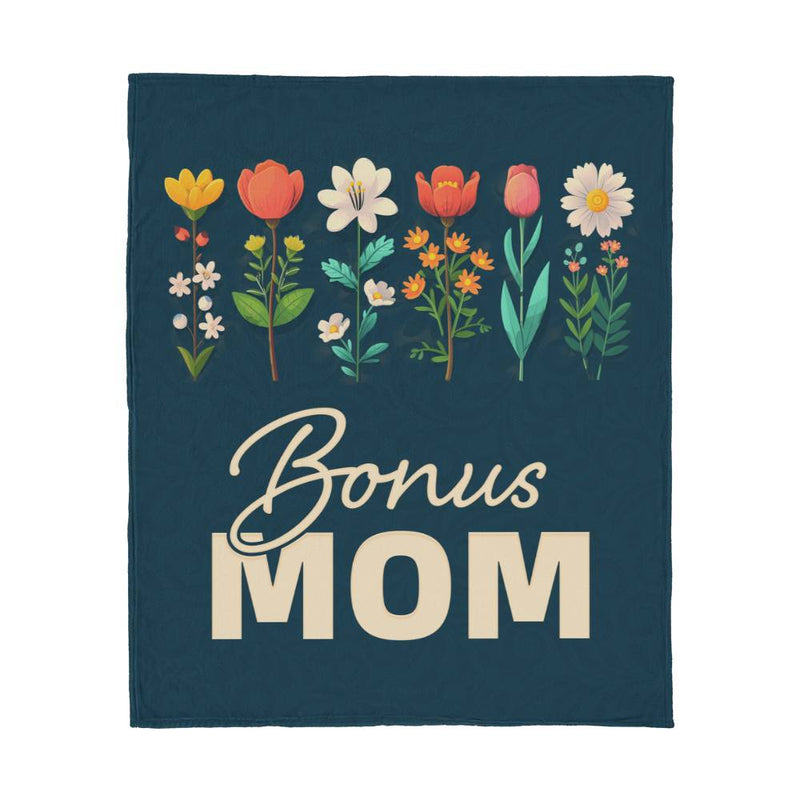 Bonus Mom – Jersey Fleece Blanket - August Bloom
