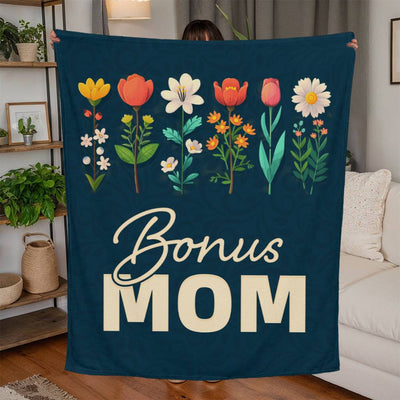 Bonus Mom – Jersey Fleece Blanket Jersey Fleece Blanket