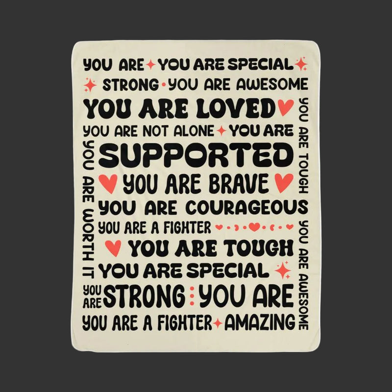 To My Daughter Braver (From Mom) – Sherpa Fleece Blanket - August Bloom