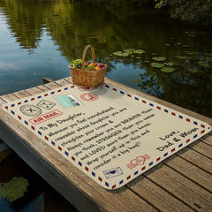 To My Daughter Loved (From Dad & Mom) – Sherpa Fleece Blanket - August Bloom