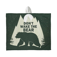 Don't Wake the Bear – Hooded Sherpa Fleece Blanket - August Bloom