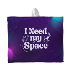 I Need My Space – Hooded Sherpa Fleece Blanket - August Bloom