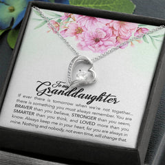 Brave Granddaughter - Forever Love Necklace - August Bloom