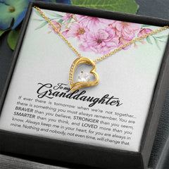 Brave Granddaughter - Forever Love Necklace - August Bloom